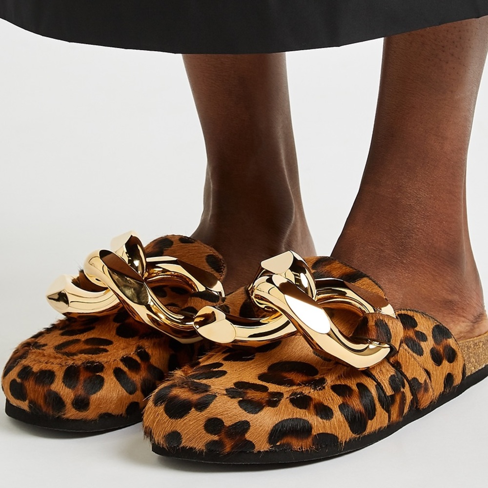 JW Anderson Chain Haircalf Mule